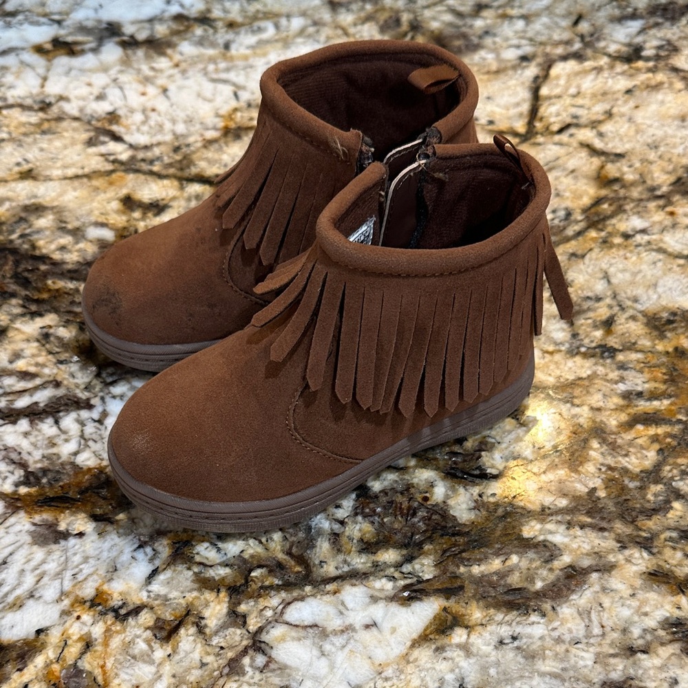 Carter's Brown Fringe Kids Boots